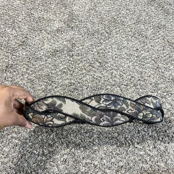 VTG A. Taylor Boho Waist Belt Adjustable Floral Tapestry Brocade Hippie L 35.5” - Picture 1 of 4